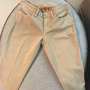 Tory Burch Khaki Denim Capris NWOT